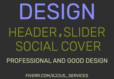 design professional website header or banners,  Slider