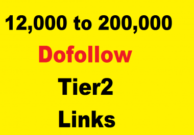 Tier 2 link building,  12000 DOFOLLOW Tier 2 links