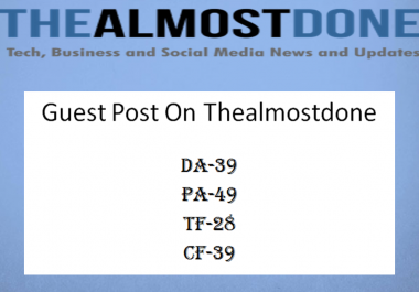 Do Guest Post on Dofollow Business and Tech Blogs