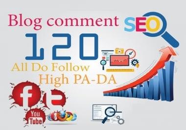 provide 120 dofollow backlinks low obl high dapa