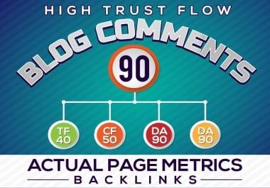 we will create 90 HIGH Domain Authority backlinks