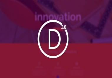 Build Modern,  Elegant Wordpress Website With Divi Theme
