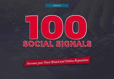Most Powerful 100 Social Signals SEO Backlinks - Effective Best 5 Monster Services