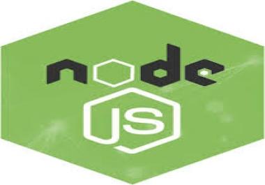 Node js project development,  bug fixing,  supporting.