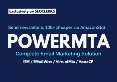 install powermta and interspire email marketer on your vps