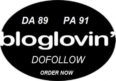 Publish Guest Post On Bloglovin Da 89 With Dofollow