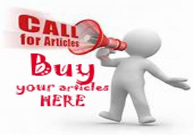 GET 10 manually writing articles build up your WEB,  BLOG & personal use - 100 percent unique.