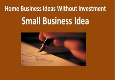 I can provide over 130 business ideas you can start from home with no or little cash