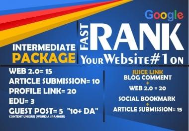 INTERMEDIATE PACKAGE - Manual Job - Latest Google Algorithm Breaker - Improve Your Ranking To Page 1
