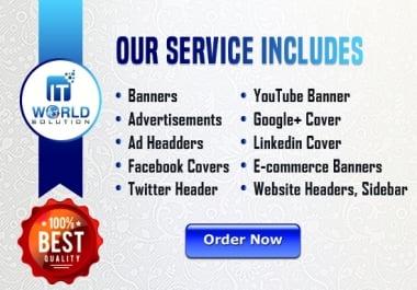 Design A Facebook Cover Or Youtube Banner,  Or Ad Header