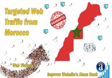 Moroccan web visitors real targeted Organic web traffic from Morocco