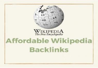 Give You High Quality & High DA,  PA Permanent Wikipedia Homepage Backlinks