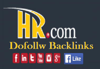 Write and publish with HQ Backlinks on HR,  HR. com DA 70+