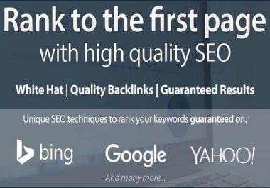 Rank Your Website First Page Of Google
