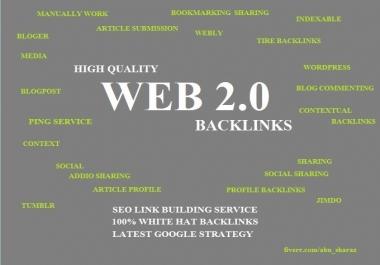 Manually 25 Web 2.0 High PR Backlinks