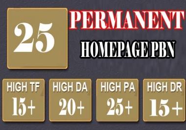 25 PBN and 5000 2nd Tier Permanent Links Up to 30 Tf and 20 DA