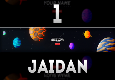 Design A Professional Youtube Banner with in 24 hours