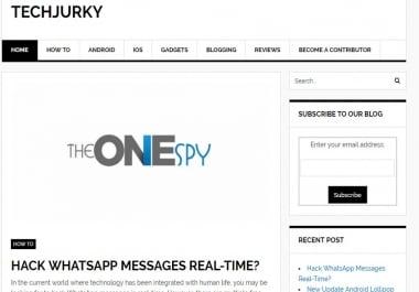 Guest Post on Techjurky. com