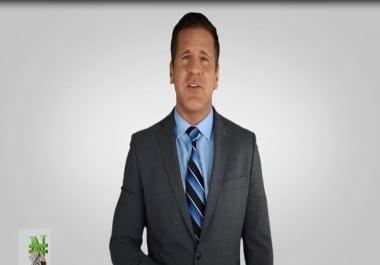 create a professional spokesperson video