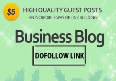 Give You Guest Post On Business And Finance Niche Blog