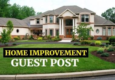 Home Improvement Guest Post - Write a HQ Guest Post on Home Blog