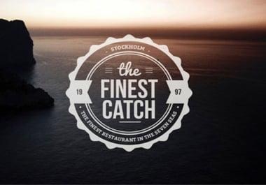 Design modern retro vintage logo for you