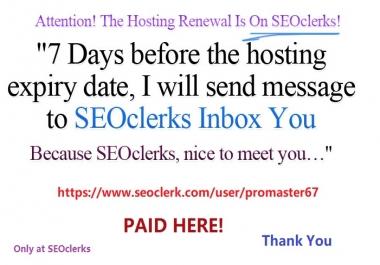 Seoclerks Promaster 67 Hosting Yearly Renewal