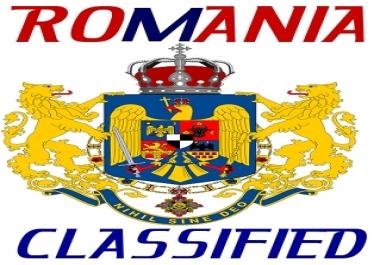 I Wll Share Your Classified Ads To 10 Romanian Classifieds Ad Adverts Site