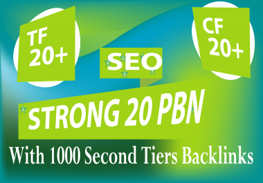 Create 20 Manual High Dofollow PBN With 1000 2nd Tiers Backlinks