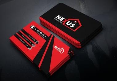 Do Professional Double Sided Business Cards design