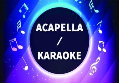 Create a Karaoke Instrumental from a song Remove the Vocals