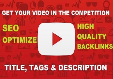 Video Ranking With Onpage Optimization