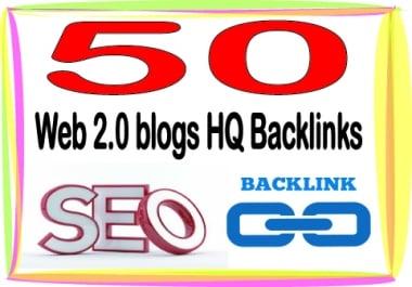 Rank your Site Alexa Rank with 50 Web 2.0 blogs Backlinks