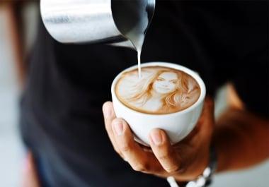 put your logo or photo in coffee cups