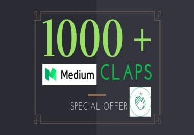 150+ Medium Claps on your Medium Article medium upvot5