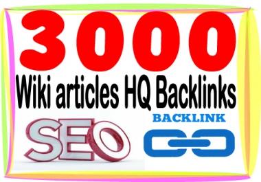 Rank On Google with 3000 Wiki articles Backlinks