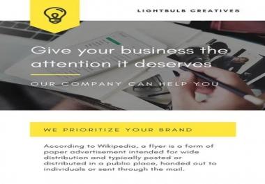 Formal and proper English profile to drive customers to you.