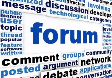 1000+Forum Profile Back-link within 24 hours Free 15 Reddit Post Google 1st