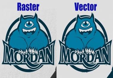 Vector tracing logo or image within 6-12hours