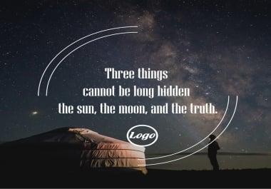 Design 20 Image Social Media Quotes With Your Logo