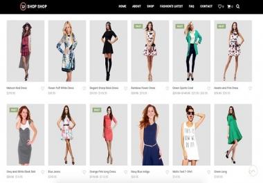 I will build professional eCommerce website for low cost