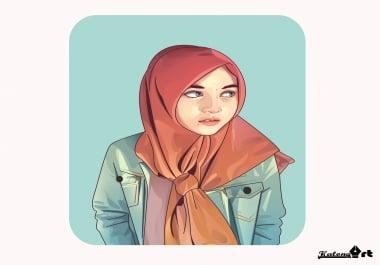 make stunning cartoon portraits with my style