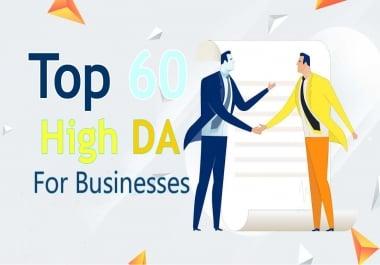 Build 60 White Hat High Authority Brand Links For Businesses