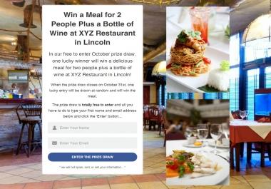 I can promote your busniess using Viral Prize draws