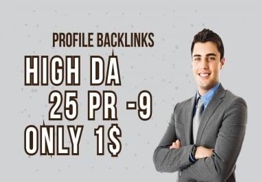 Manually DA 80+ All Pr9 25 Safe SEO High Profile Backlinks