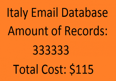 Italy Email Database lists