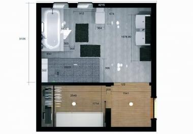 Architectural design and interior rendering