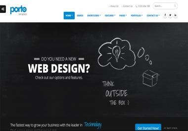 I will create custom responsive HTML website designs