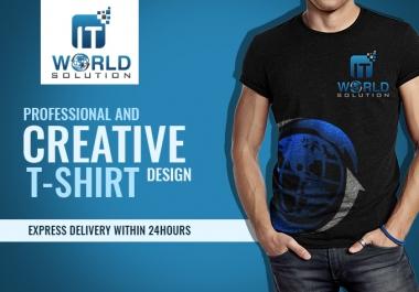Create Professional And Creative Tshirt Design