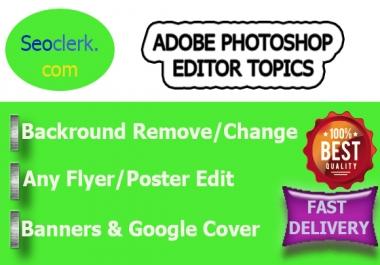 I Give you adobe photoshop all image editing with in 24 Hours